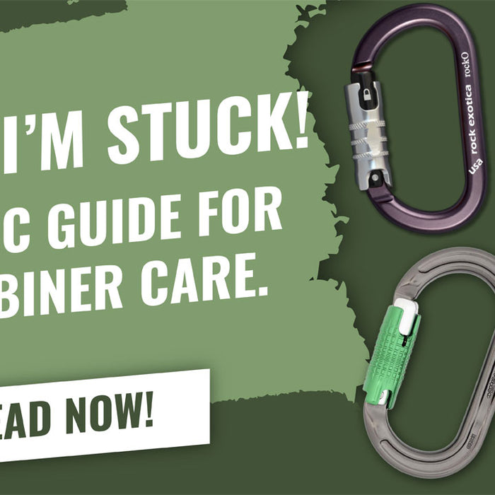 Help, I’m Stuck!: A Basic Guide For Carabiner Care.