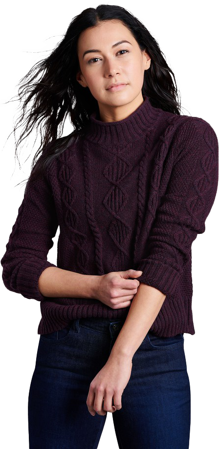 KUHL W'S HELENA CABLE SWEATER