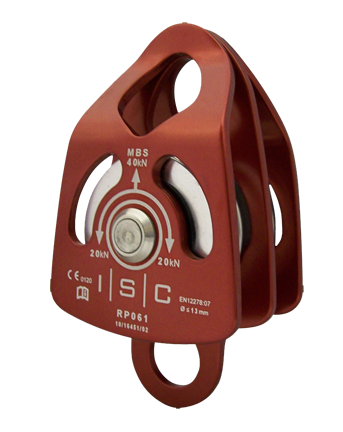 ISC SMALL DOUBLE ALUMINUM PULLEY