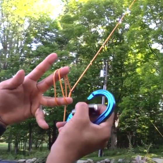 Throwline with Carabiner Tip