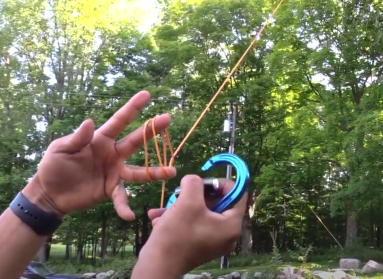 Throwline with Carabiner Tip