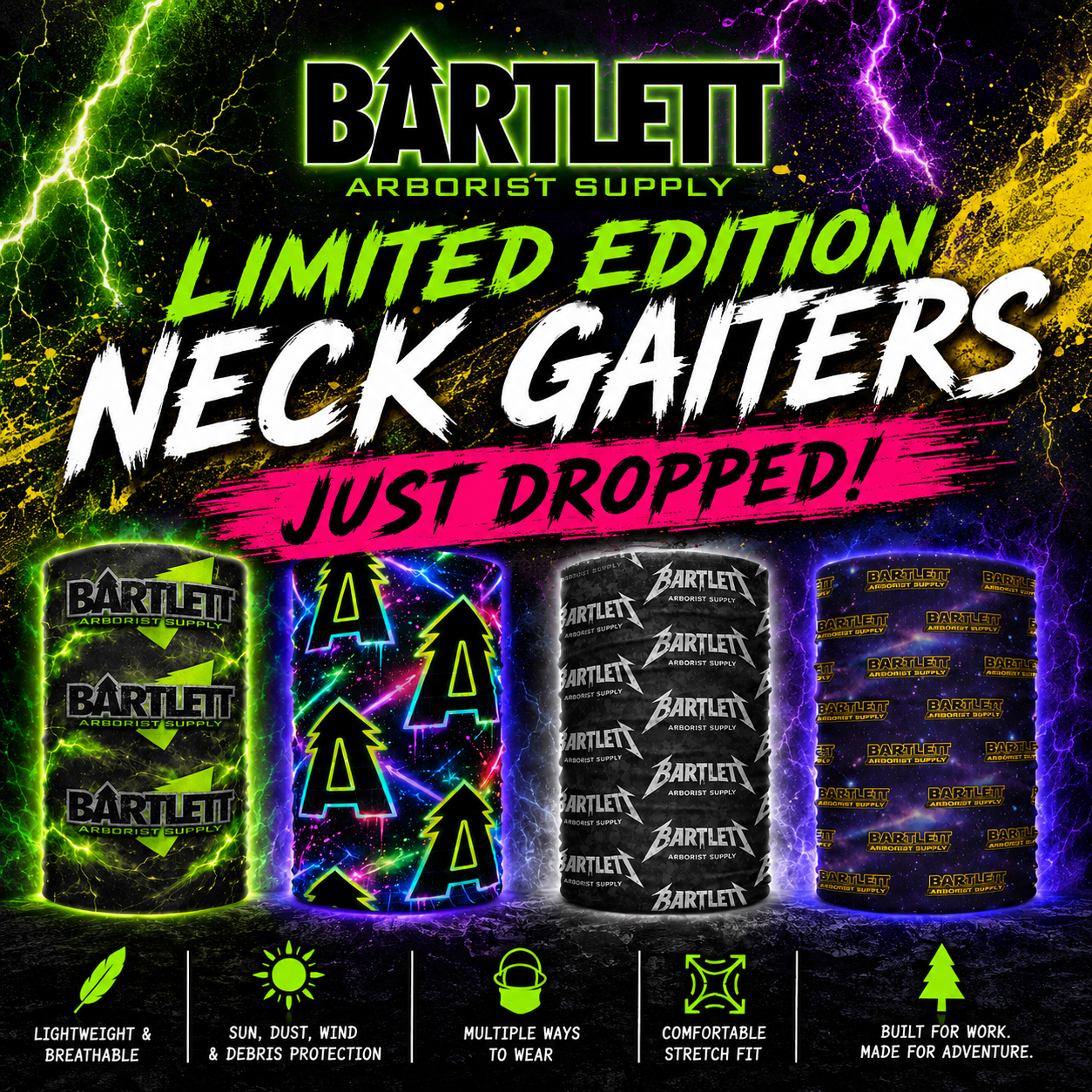 Limited Edition Bartlett Neck Gaiters