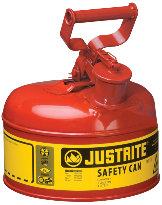 Justrite 1 Gallon Steel Safety Can