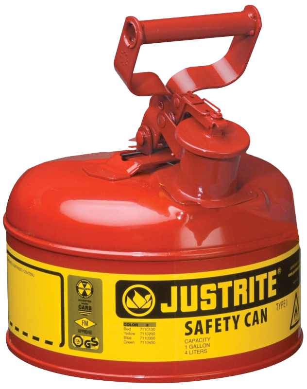 Justrite 1 Gallon Steel Safety Can