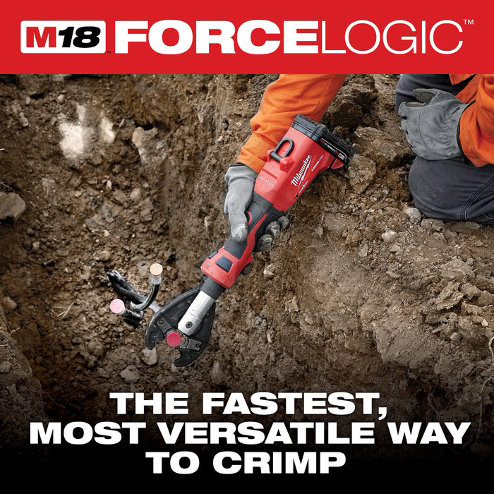 Milwaukee M18™ FORCE LOGIC™ 6T Linear Utility Crimper w/ BG-D3 Jaw