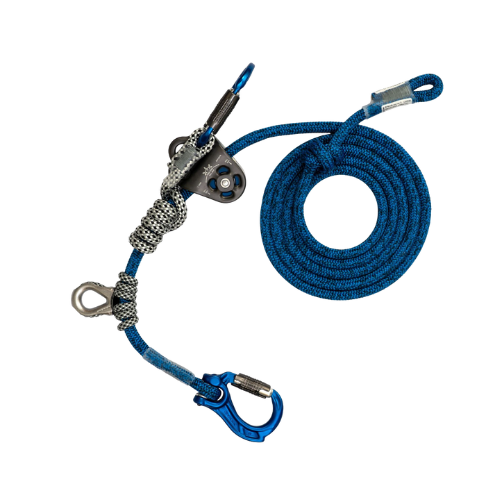 DMM Nomad+ Lanyard with Director Yoke and Fidus 6.5mm Loop Blueberry Blue
