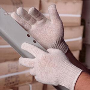 100% Natural Cotton String Knit Mens Gloves