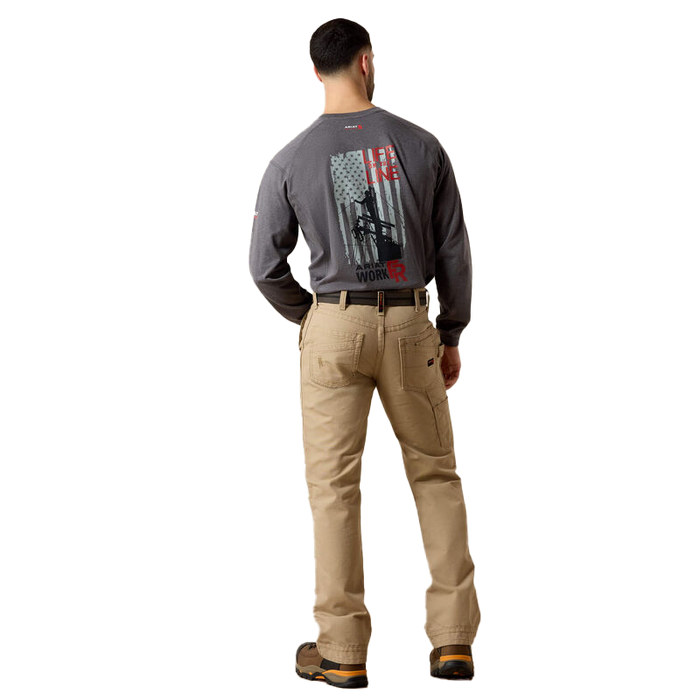 Ariat FR M4 Relaxed Workhorse Boot Cut Pant Khaki