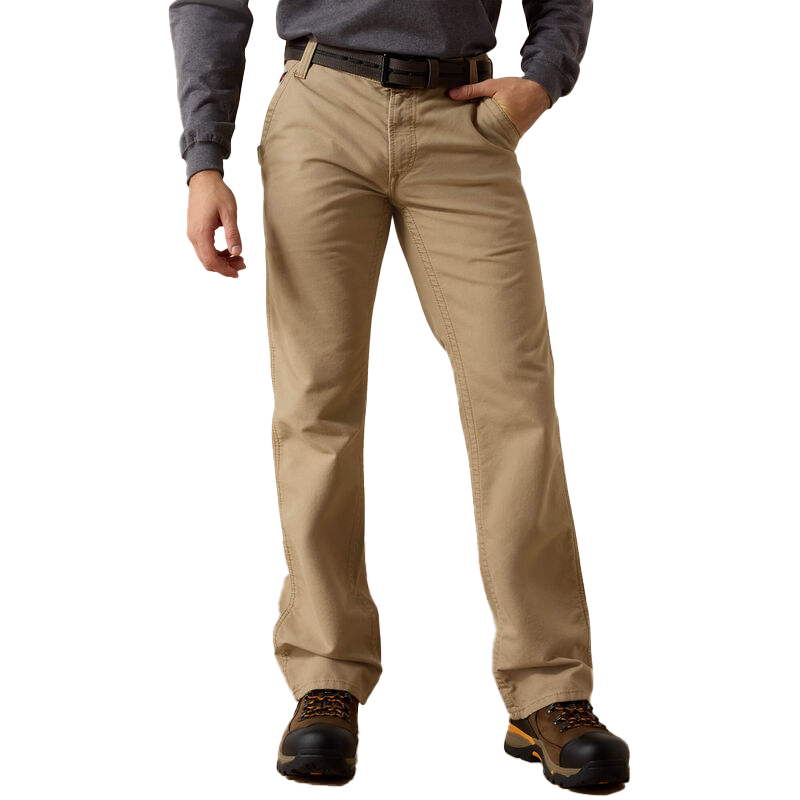 Ariat FR M4 Relaxed Workhorse Boot Cut Pant Khaki