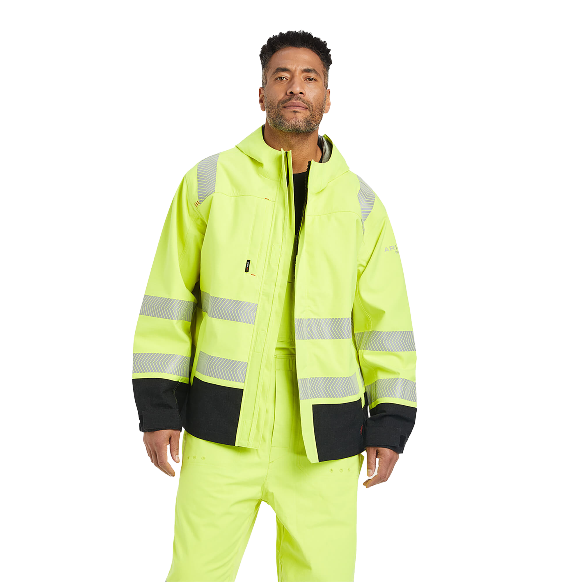 Ariat FR Hi-Vis Hooded Waterproof Jacket — Bartlett Arborist Supply