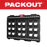 Milwaukee PACKOUT Large Wall Plate 48-22-8497 150lb Shop 75lb Vehicle PACKOUT Compatible