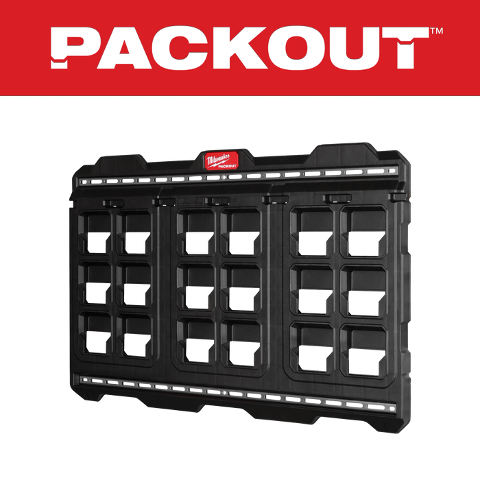 Milwaukee PACKOUT Large Wall Plate 48-22-8497 150lb Shop 75lb Vehicle PACKOUT Compatible