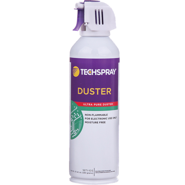 TECHSPRAY Ultra Pure Duster, Cleaner, Aerosol, 10 OZ (296ml), Non-Flammable, 1671 Series