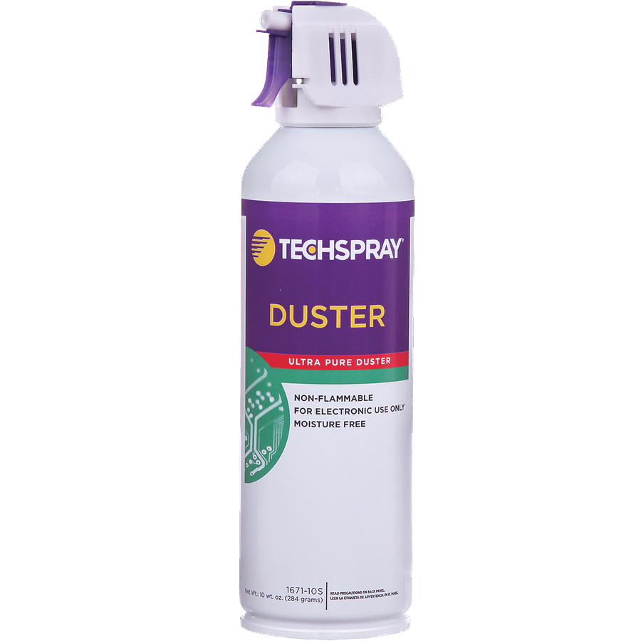 TECHSPRAY Ultra Pure Duster, Cleaner, Aerosol, 10 OZ (296ml), Non-Flammable, 1671 Series
