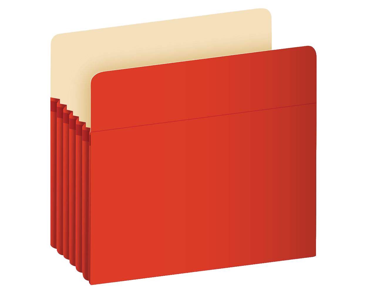 Globe-Weis Red Expanding File Pocket 5-1/4" Capacity