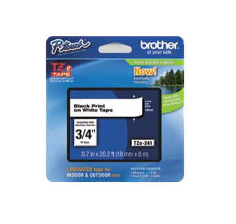 Brother TZe Standard Adhesive Laminated Labeling Tape