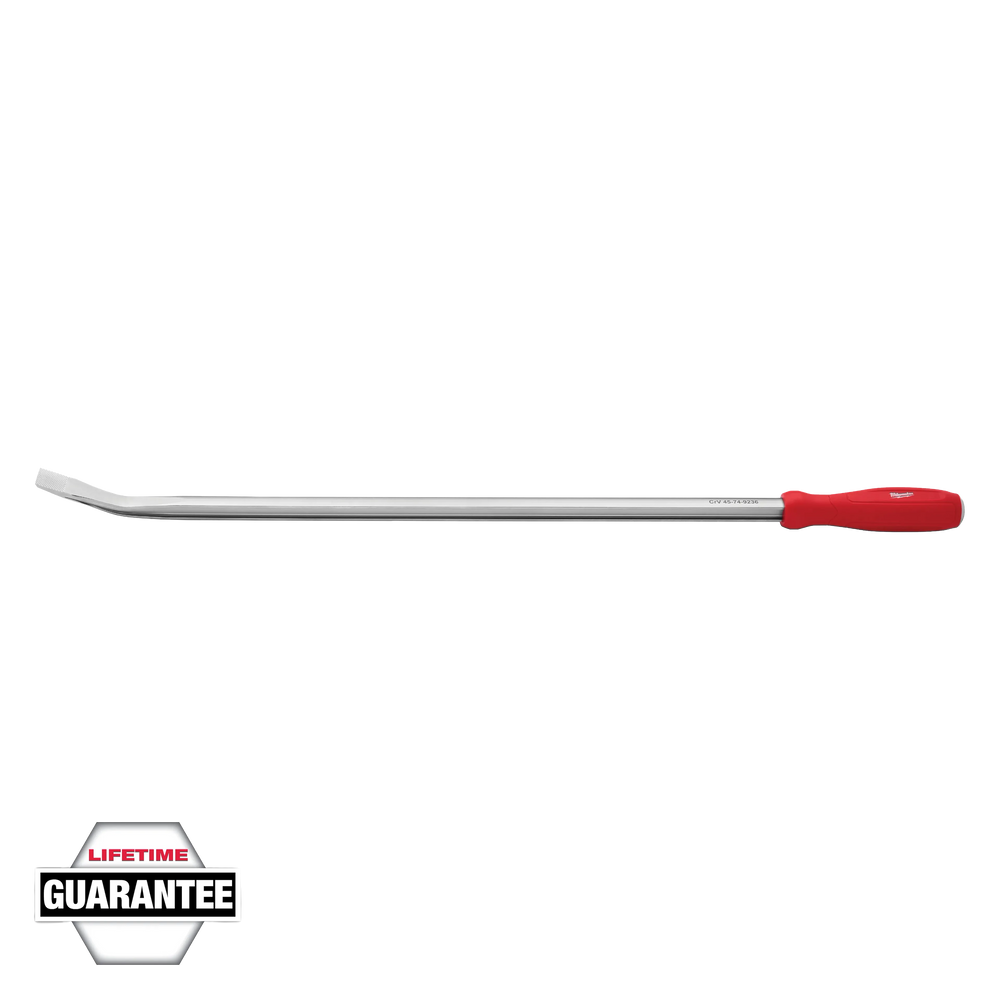 Milwaukee 45-74-9236 36" Pry Bar I-Beam Chrome Anti-Slip Tip Hammer Strike Cap