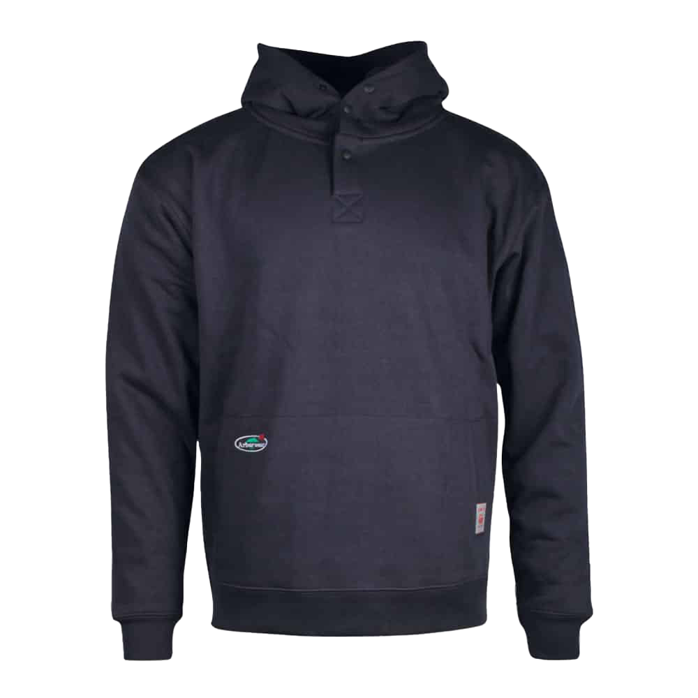 Arborwear FR Double Thick Hooded Pullover Sweatshirt Navy Blue