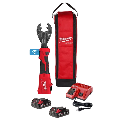 Milwaukee M18 FORCE LOGIC 6T Linear Utility Crimper Kit w/ BG-D3 Jaw