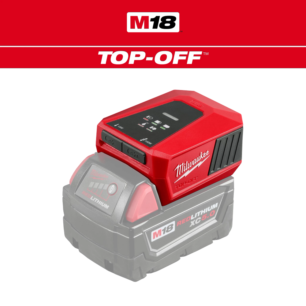 Milwaukee M18 Top Off Charger & Power Supply
