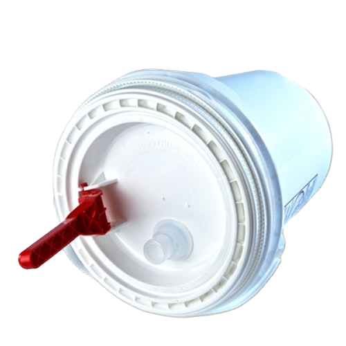 White Spout Lid for 5 Gallon Buckets