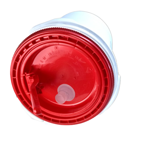 Red Spout Lid for 5 Gallon Ultimate Pail for Liquids