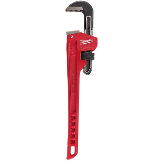 Milwaukee 48-22-7118 18-Inch Steel Pipe Wrench Overbite Jaw Tether-Ready