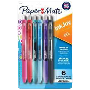 Paper Mate InkJoy Retractable Gel Pen 0.7mm Assorted Ink