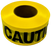 CH Hanson 19000 Barricade Safety Tape, 3 in W, 1000 ft L, Yellow, Polyethylene