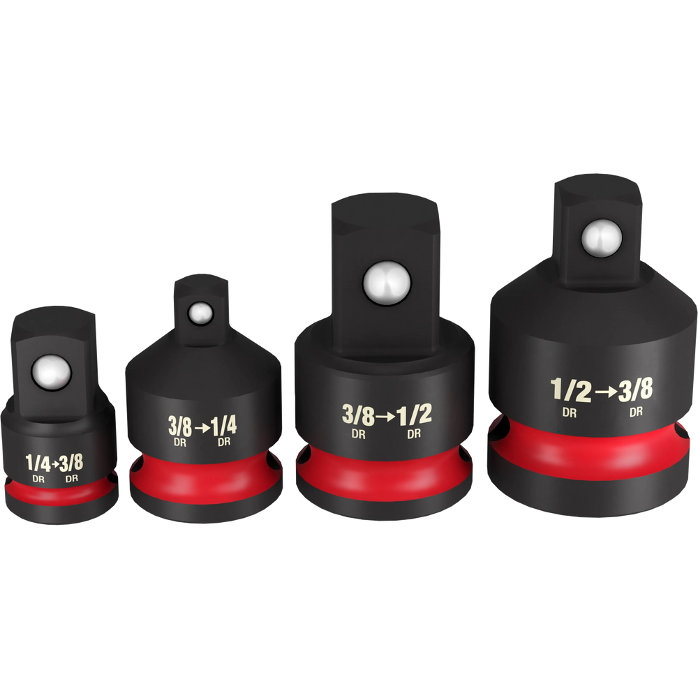 MILWAUKEE SHOCKWAVE Impact Duty 1/4"-1/2"Drive Adapter Set