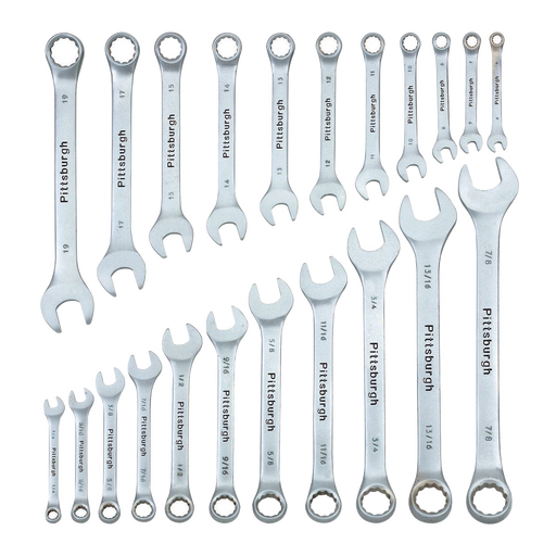 Pittsburgh SAE and Metric Wrench Set