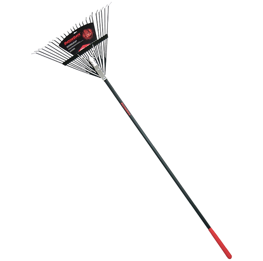 Razor-Back 2915212 Leaf Rake, Steel Tine, 24-Tine, Fiberglass Handle, 54 in L Handle