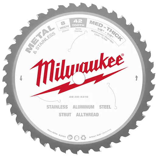 MILWAUKEE Metal & Stainless Cutting Circular Saw Blades
