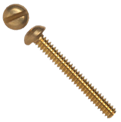 Slotted Round Brass Machine Screw