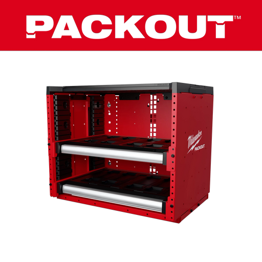 Milwaukee PACKOUT Rack 48-21-8000 Sliding Drawers Steel Modular Storage