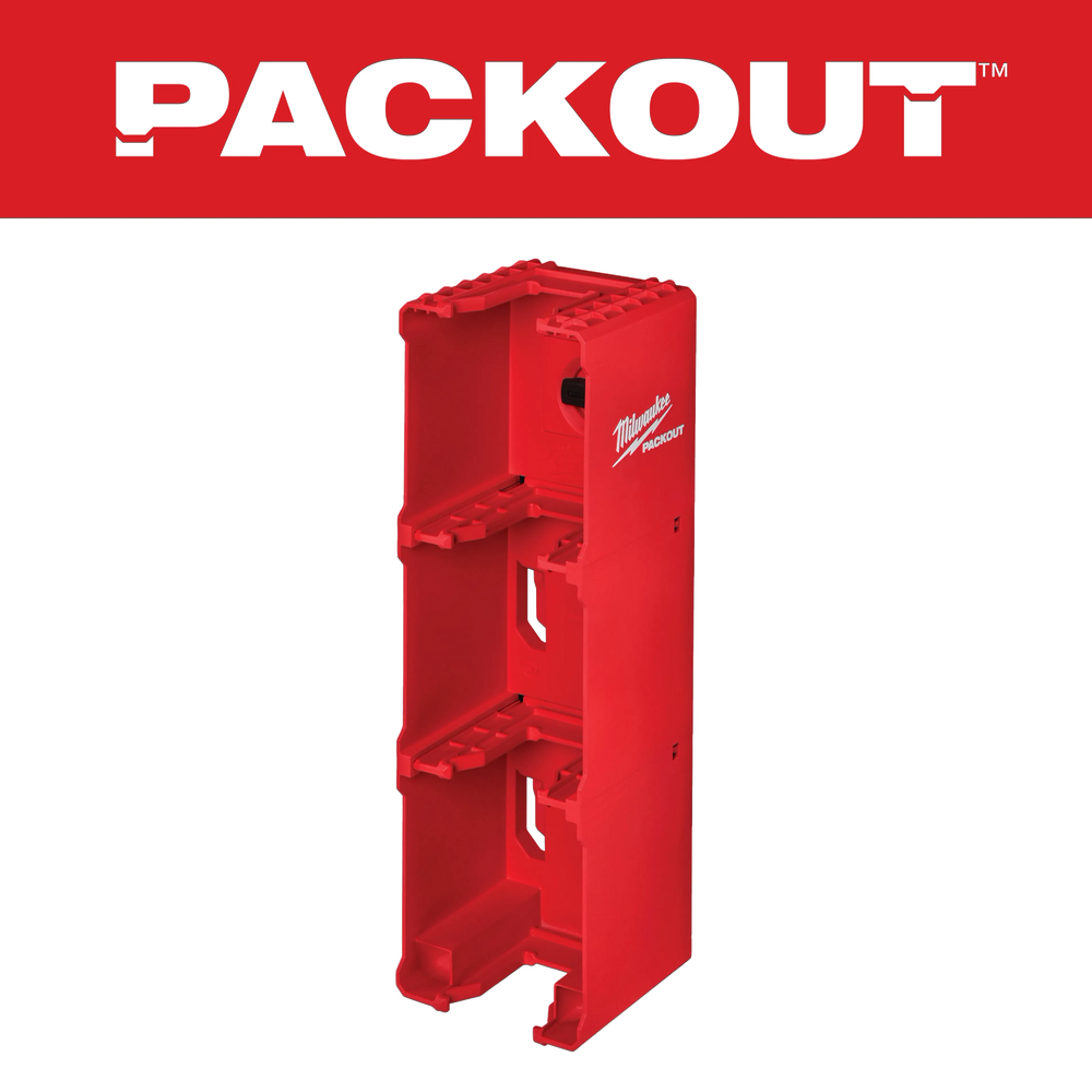 Milwaukee PACKOUT M18 Battery Rack 48-22-8339 4-Battery Clip-In Wall Plate Compatible