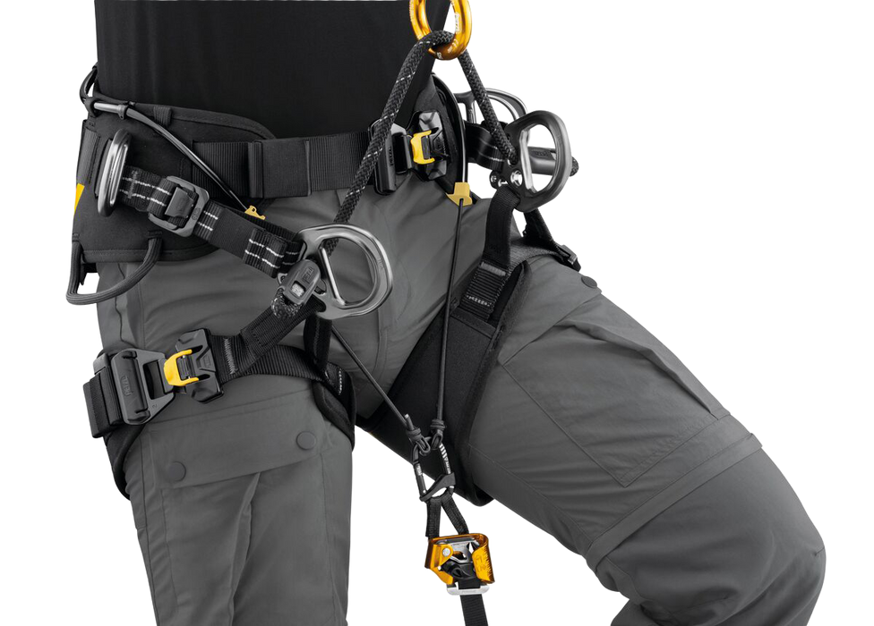 Petzl Knee Ascent Kit on a Petzl SEQUOIA