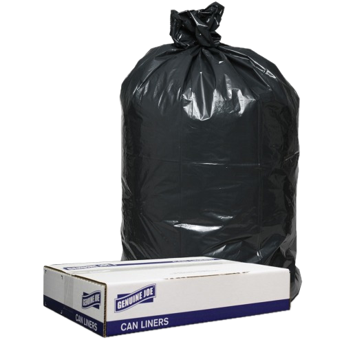 Black Trash Can Liners 1.2mil