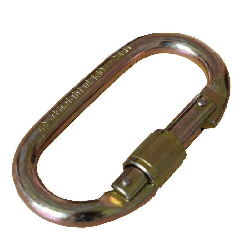 At Height UK 25kN Steel Oval Carabiner Screwgate