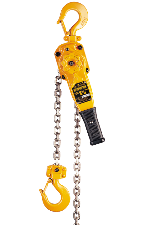 Harrington 1 Ton Lever Chain Hoist Come Along 5' Lift