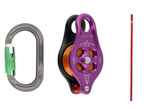 Mightiest Mini Rig Kit with DMM Pinto Rig 2 Pulley, DMM Oval Carabiner and a Weaver Sling