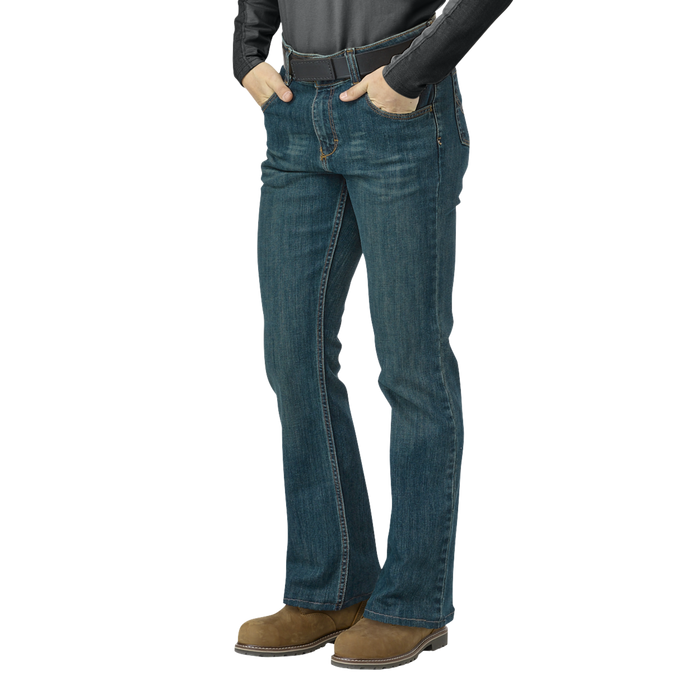 Bulwark Women's Curvy Fit FR Stretch Jeans Sanded Denim