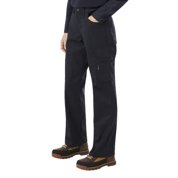 Bulwark Women's FR Flex Utility Pants Navy Stretch Ripstop