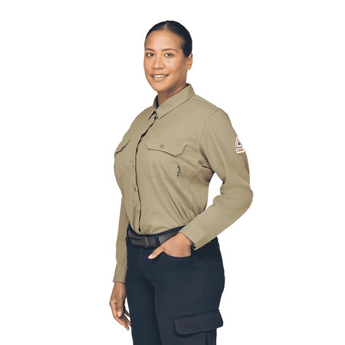 Bulwark Women's FR Flex Knit Button-Down Shirt