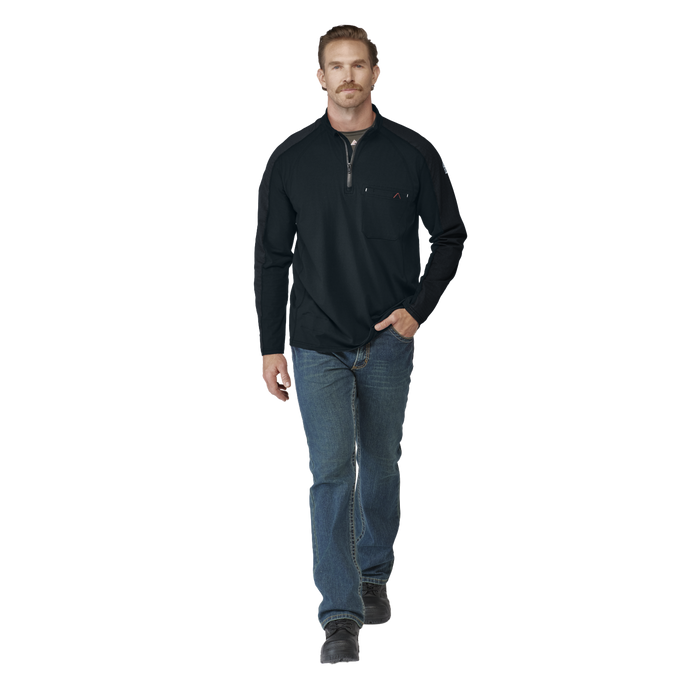 Bulwark Men's FR 1/4 Zip Flex Knit