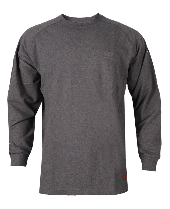 NKE FR Lightweight Flex Long Sleeve Tee Charcoal Grey