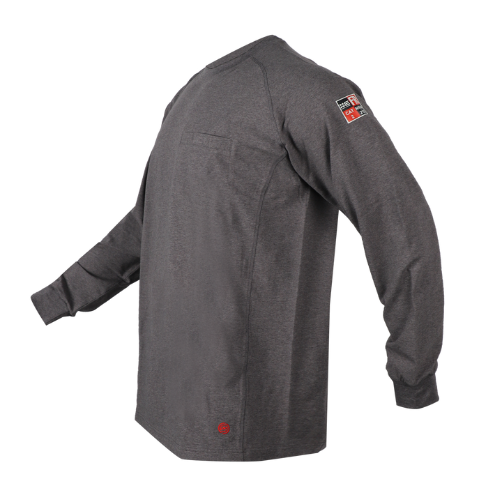 NKE FR Lightweight Flex Long Sleeve Tee Charcoal Grey