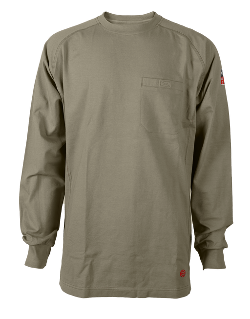 NKE FR Lightweight Flex long Sleeve Tee Khaki Green