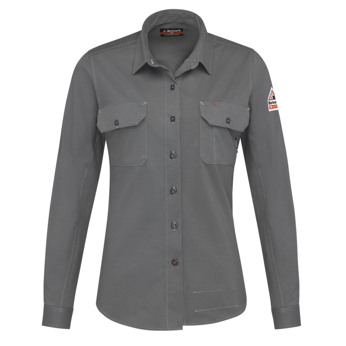 Bulwark Women's FR Flex Knit Button-Down Shirt