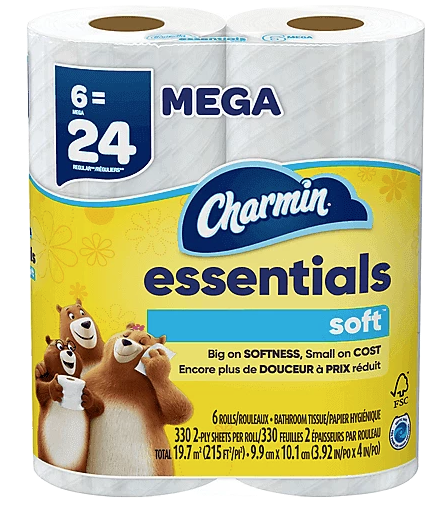Charmin Toilet Paper 2 Ply - 6 Pack